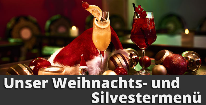 Silvester- und Weihnachtsmenüs