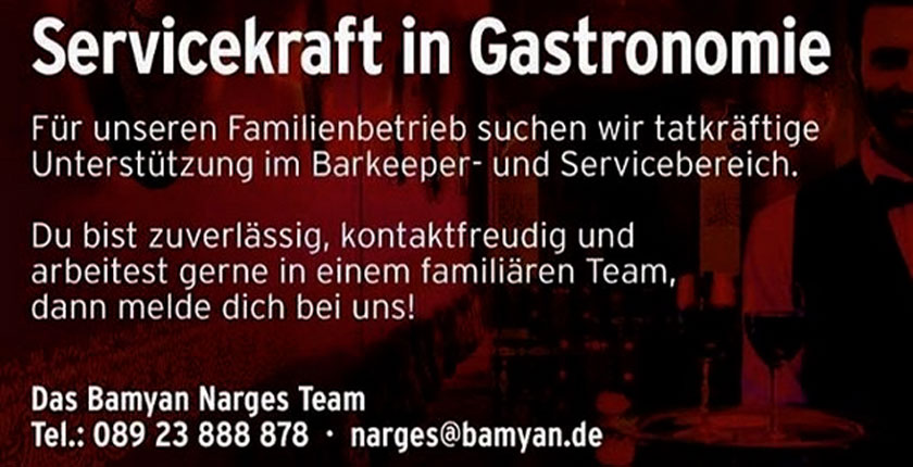 München Servicekraft gesucht
