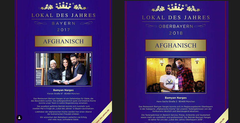Ausgezeichnet - Bamyan Narges München