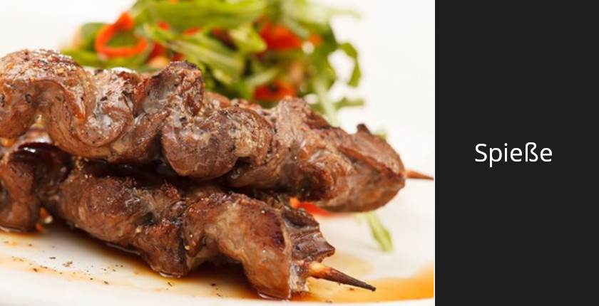 Fleischspieße vom Lavasteingrill... Wir lieben es :)