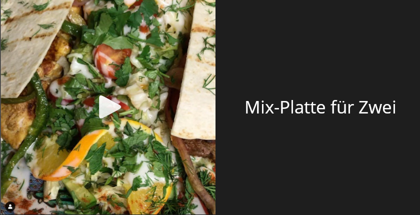 Gemischte Mix-Platten für Zwei Personen