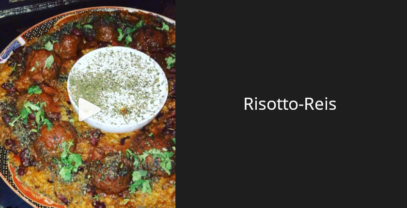 Risotto-Reis mit Hackfleisch