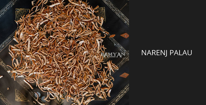 Safran Reis mit Orangenschalen, Pistazien und Mandeln | Bamyan Narges München