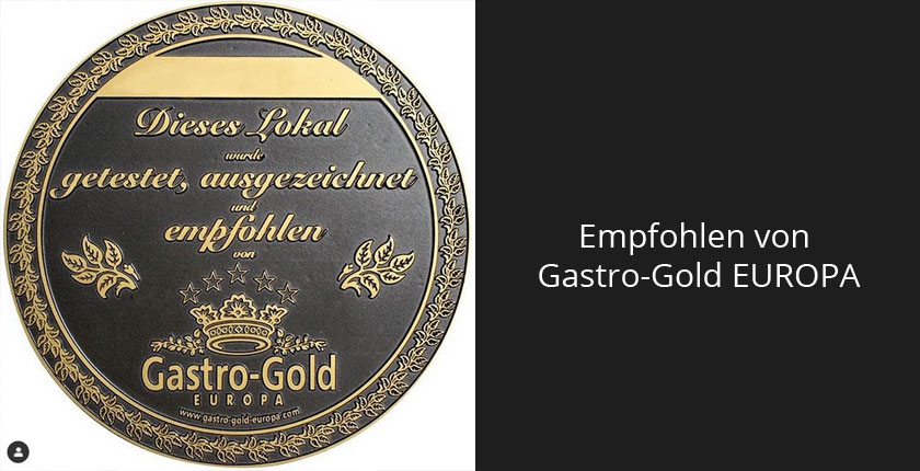 Auszeichnung Gastro-Gold