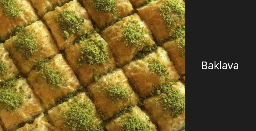 Baklava mit Pistazien und Zuckersirup